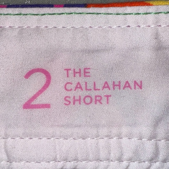 Lilly Pulitzer The Callahan Short Textured Paisley Print Cotton Size 2. EUC - Picture 7 of 11